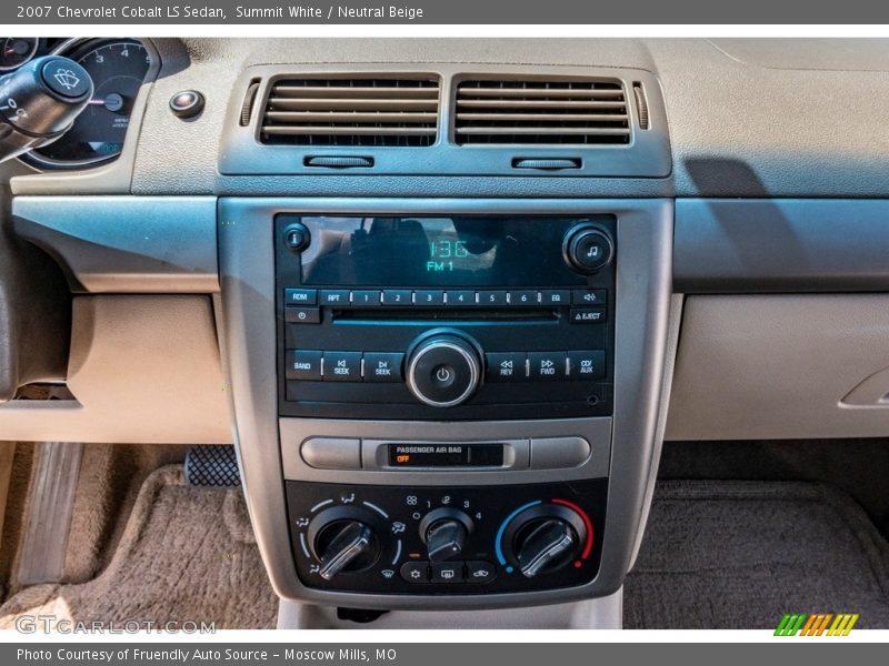 Summit White / Neutral Beige 2007 Chevrolet Cobalt LS Sedan