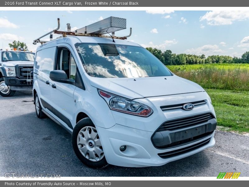 Frozen White / Charcoal Black 2016 Ford Transit Connect XLT Cargo Van