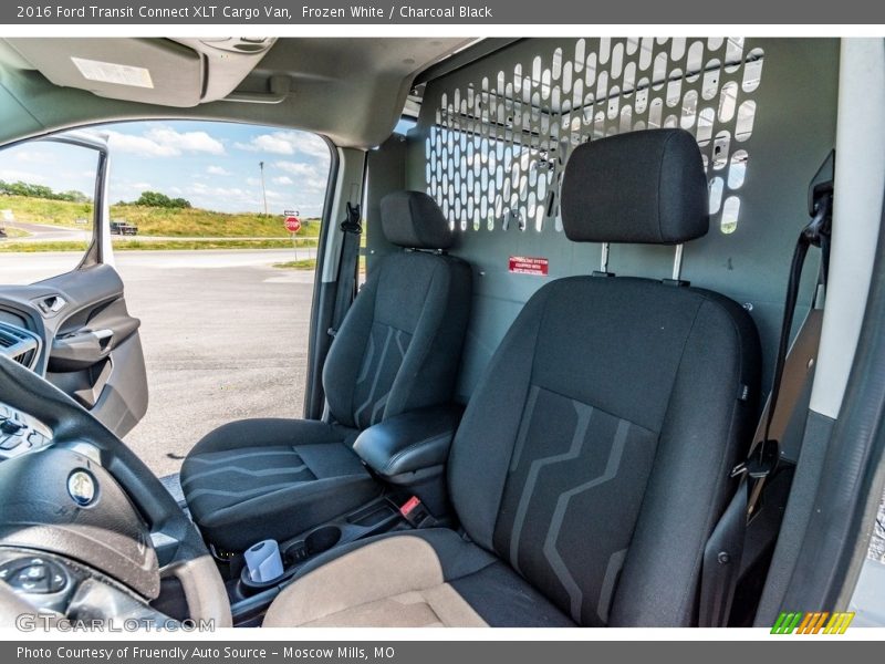 Frozen White / Charcoal Black 2016 Ford Transit Connect XLT Cargo Van