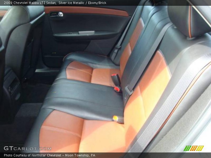 Silver Ice Metallic / Ebony/Brick 2009 Chevrolet Malibu LTZ Sedan