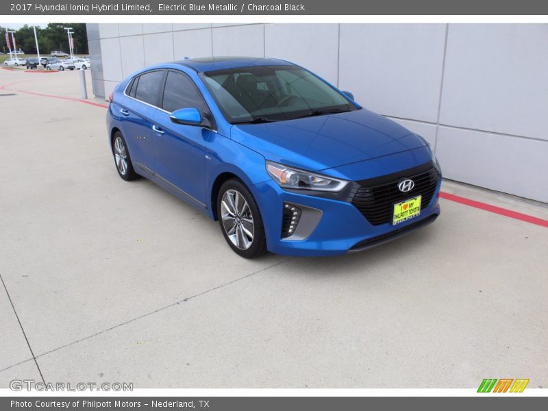  2017 Ioniq Hybrid Limited Electric Blue Metallic