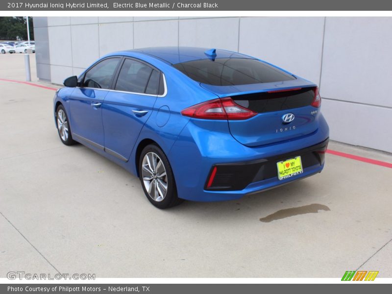 Electric Blue Metallic / Charcoal Black 2017 Hyundai Ioniq Hybrid Limited