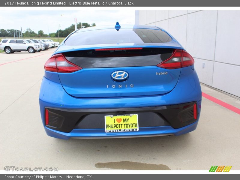 Electric Blue Metallic / Charcoal Black 2017 Hyundai Ioniq Hybrid Limited