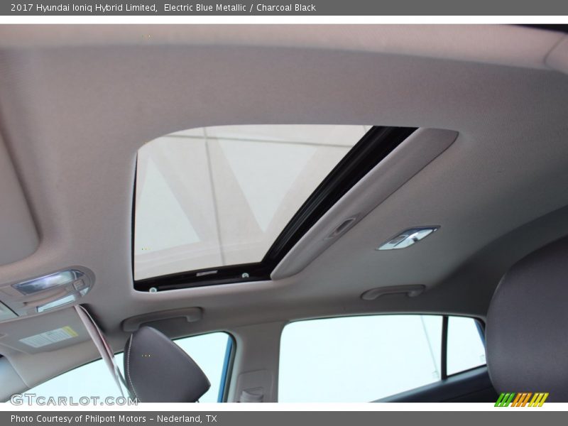 Electric Blue Metallic / Charcoal Black 2017 Hyundai Ioniq Hybrid Limited