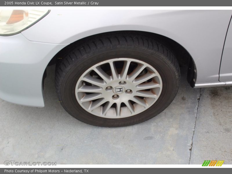 Satin Silver Metallic / Gray 2005 Honda Civic LX Coupe