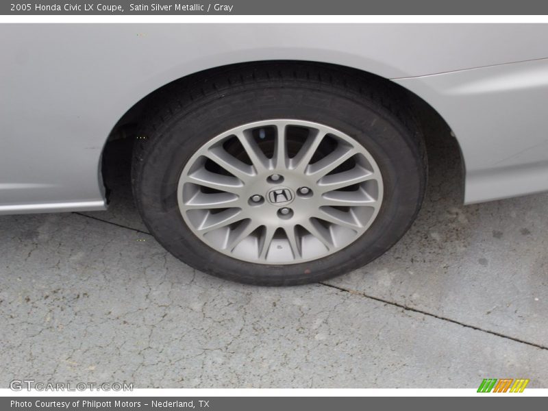 Satin Silver Metallic / Gray 2005 Honda Civic LX Coupe