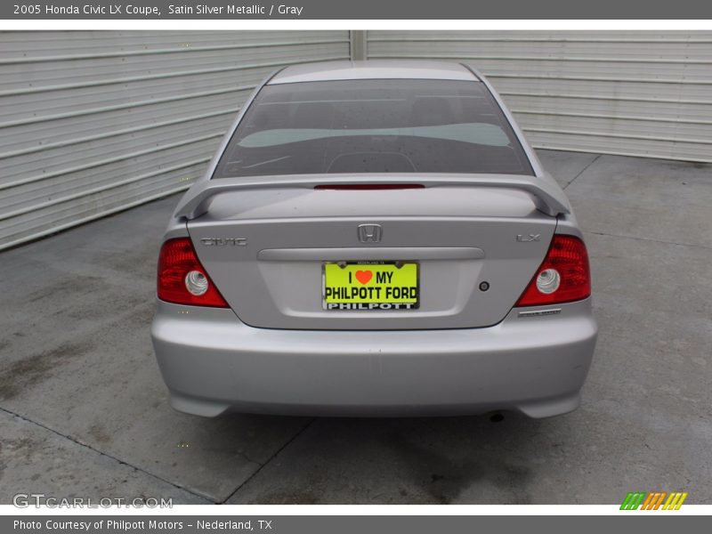 Satin Silver Metallic / Gray 2005 Honda Civic LX Coupe