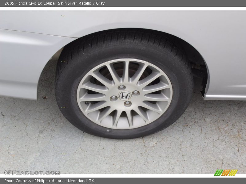 Satin Silver Metallic / Gray 2005 Honda Civic LX Coupe