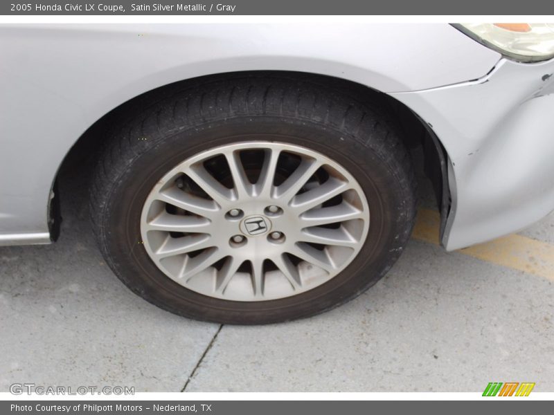 Satin Silver Metallic / Gray 2005 Honda Civic LX Coupe