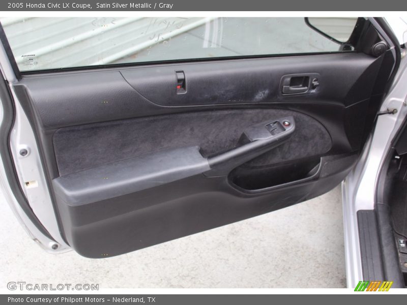 Satin Silver Metallic / Gray 2005 Honda Civic LX Coupe