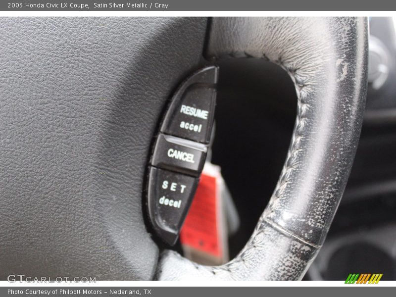 Satin Silver Metallic / Gray 2005 Honda Civic LX Coupe
