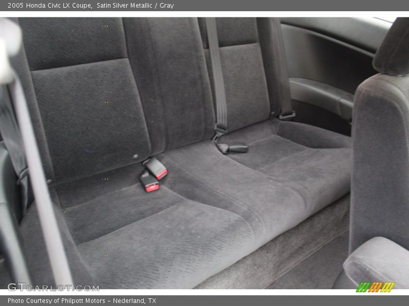 Satin Silver Metallic / Gray 2005 Honda Civic LX Coupe