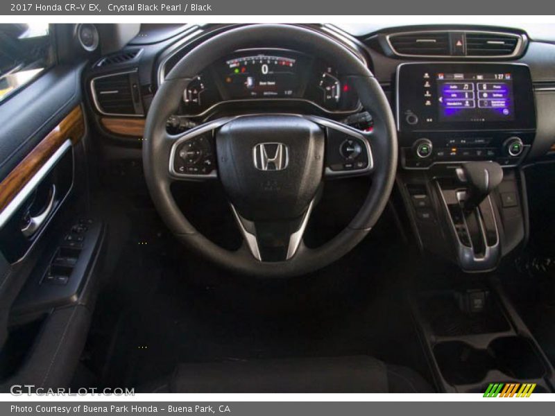 Crystal Black Pearl / Black 2017 Honda CR-V EX