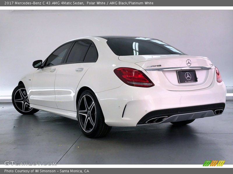 Polar White / AMG Black/Platinum White 2017 Mercedes-Benz C 43 AMG 4Matic Sedan