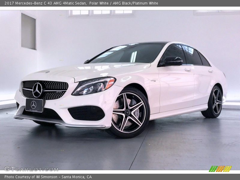 Polar White / AMG Black/Platinum White 2017 Mercedes-Benz C 43 AMG 4Matic Sedan
