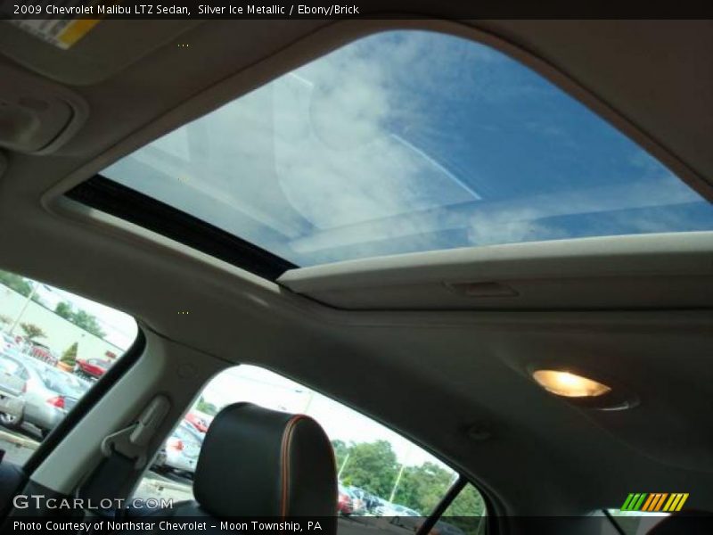 Silver Ice Metallic / Ebony/Brick 2009 Chevrolet Malibu LTZ Sedan