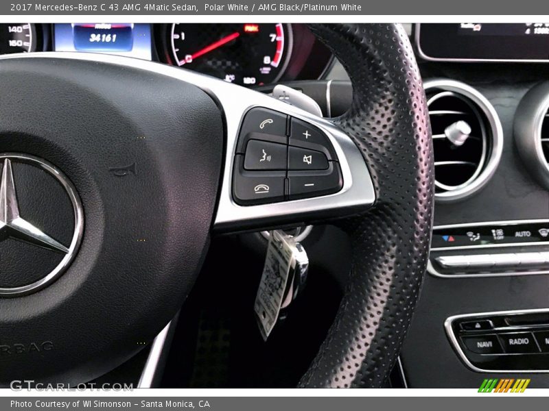 Controls of 2017 C 43 AMG 4Matic Sedan