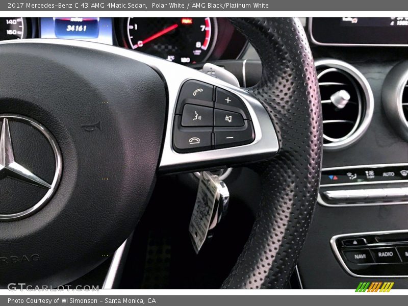 Controls of 2017 C 43 AMG 4Matic Sedan