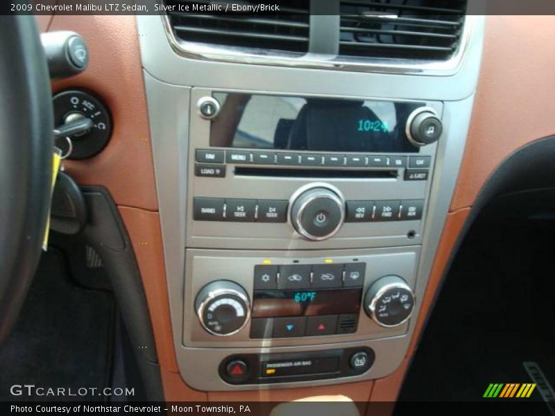Silver Ice Metallic / Ebony/Brick 2009 Chevrolet Malibu LTZ Sedan