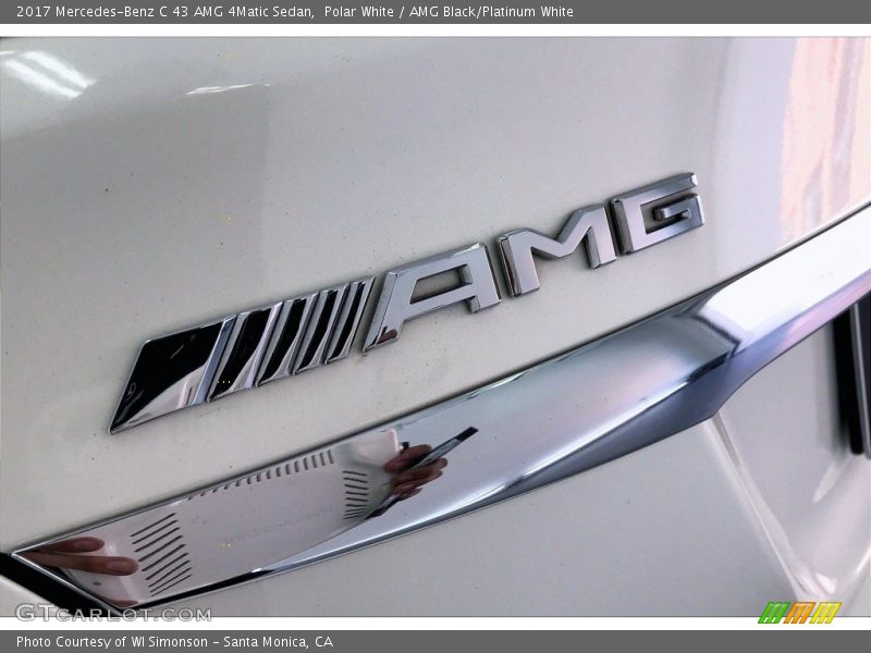 Polar White / AMG Black/Platinum White 2017 Mercedes-Benz C 43 AMG 4Matic Sedan