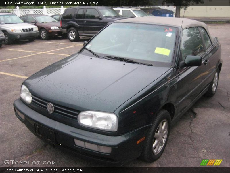 Classic Green Metallic / Gray 1995 Volkswagen Cabrio