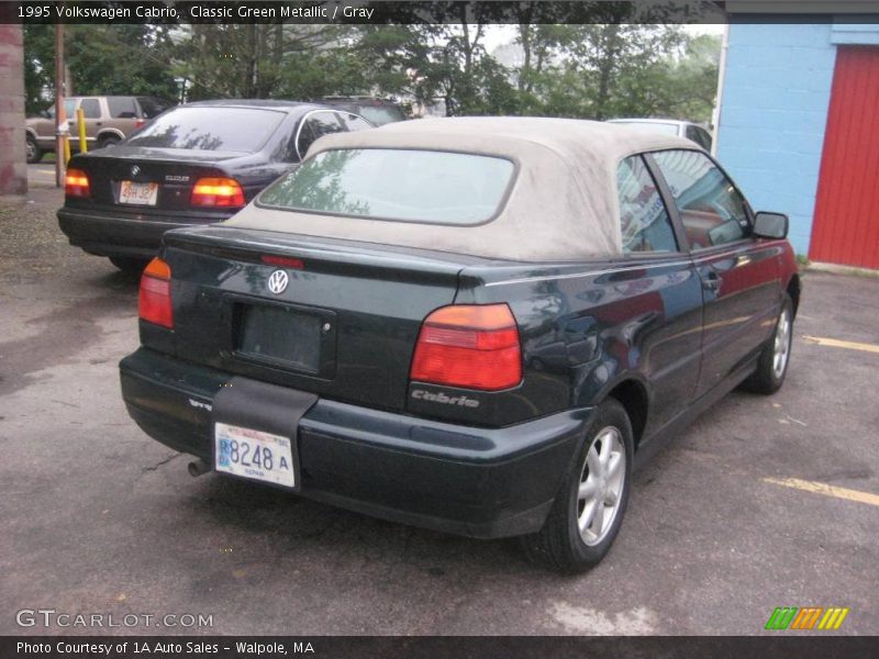Classic Green Metallic / Gray 1995 Volkswagen Cabrio