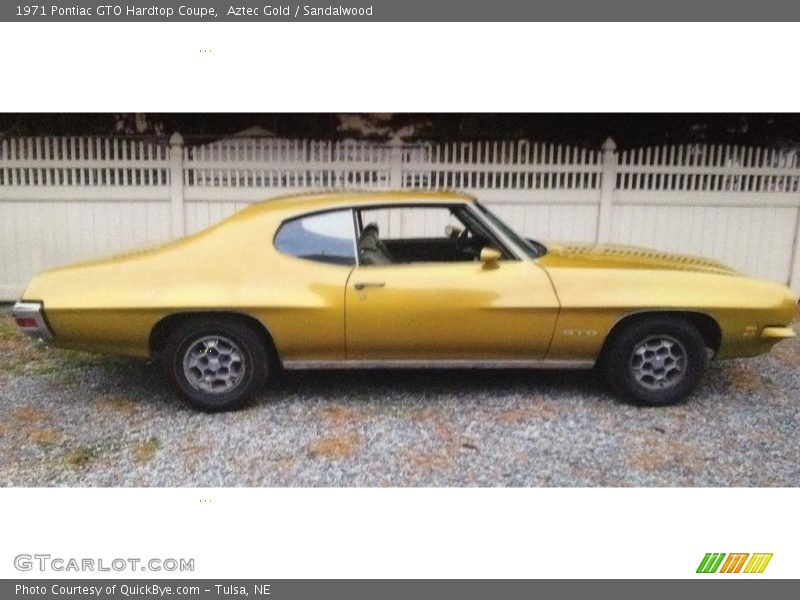 Aztec Gold / Sandalwood 1971 Pontiac GTO Hardtop Coupe