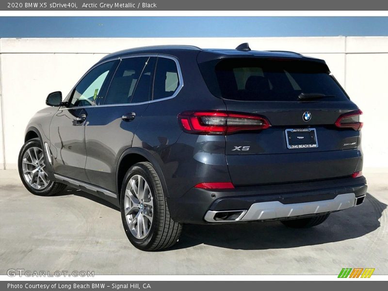 Arctic Grey Metallic / Black 2020 BMW X5 sDrive40i