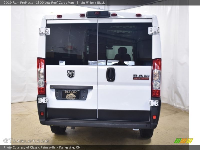 Bright White / Black 2019 Ram ProMaster 1500 Low Roof Cargo Van