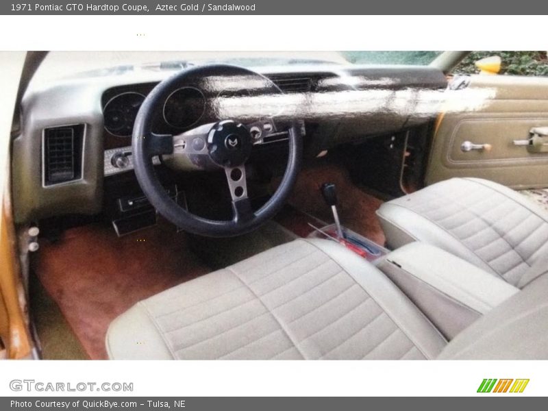 Aztec Gold / Sandalwood 1971 Pontiac GTO Hardtop Coupe