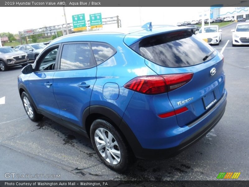 Aqua Blue / Black 2019 Hyundai Tucson Value AWD