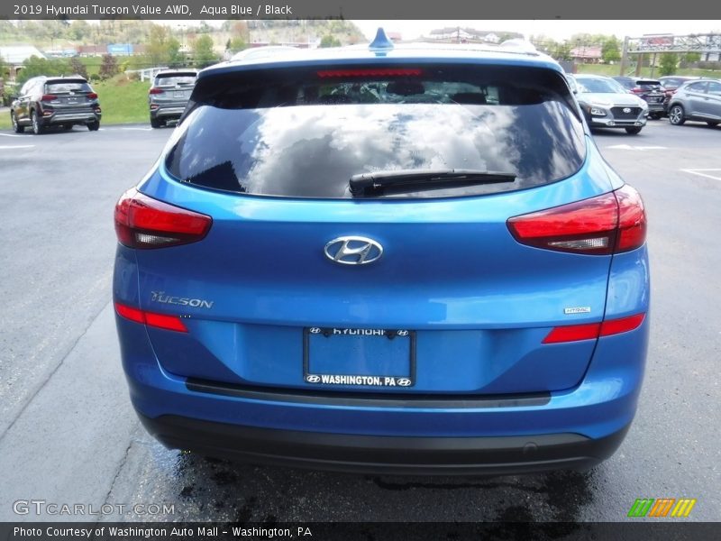 Aqua Blue / Black 2019 Hyundai Tucson Value AWD