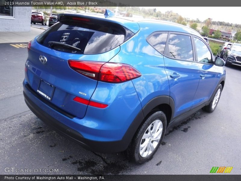 Aqua Blue / Black 2019 Hyundai Tucson Value AWD
