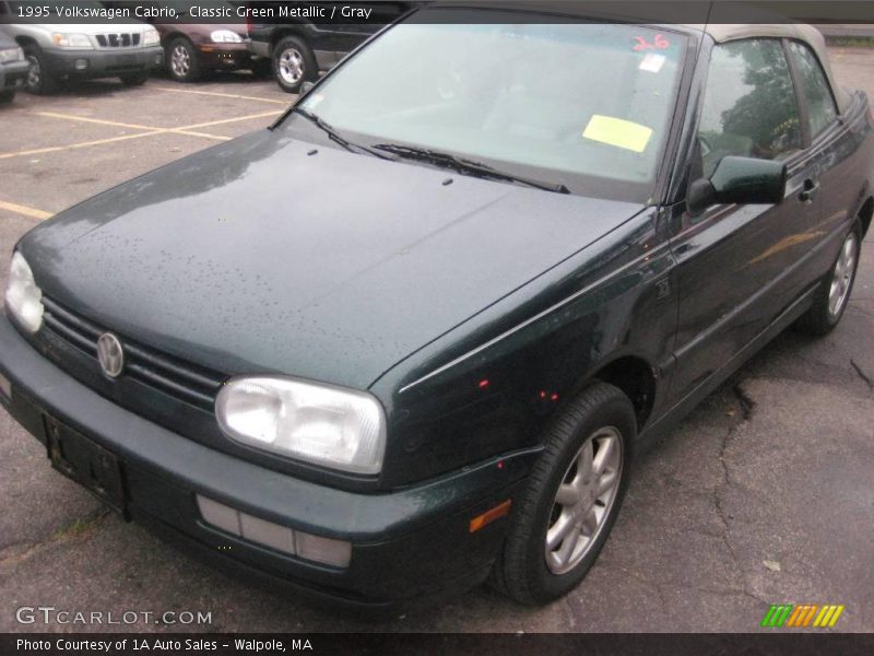 Classic Green Metallic / Gray 1995 Volkswagen Cabrio