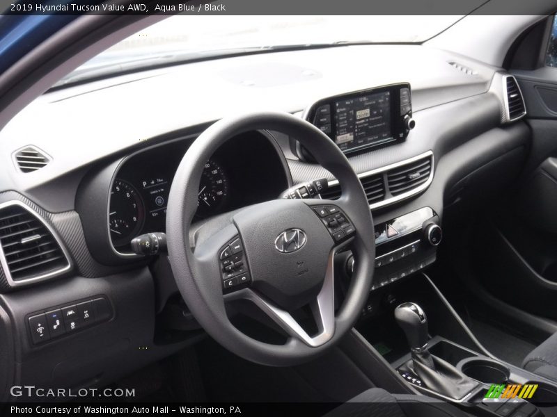 Aqua Blue / Black 2019 Hyundai Tucson Value AWD