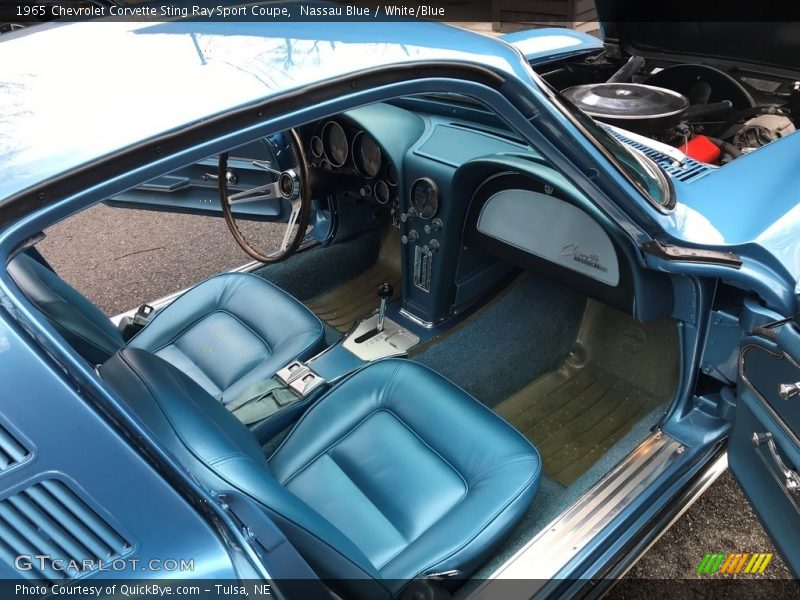  1965 Corvette Sting Ray Sport Coupe White/Blue Interior
