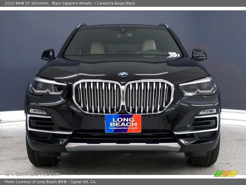Black Sapphire Metallic / Canberra Beige/Black 2020 BMW X5 sDrive40i