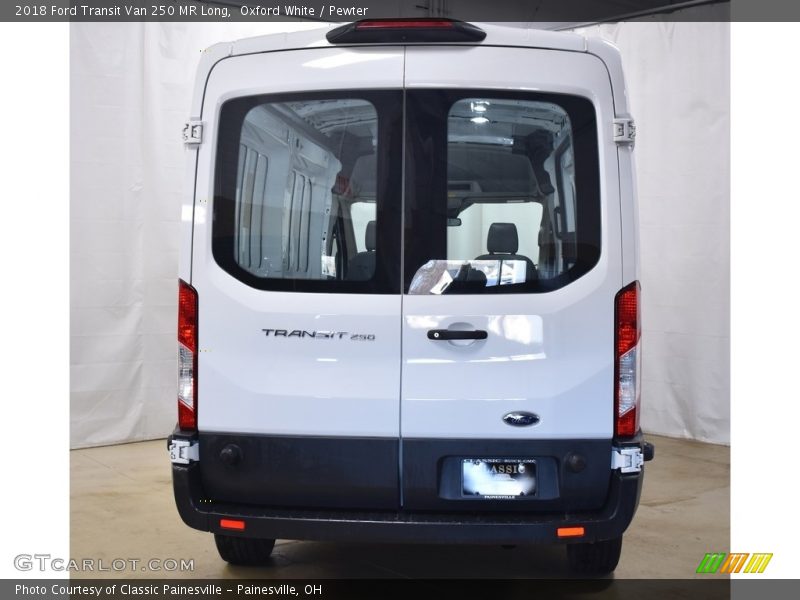 Oxford White / Pewter 2018 Ford Transit Van 250 MR Long