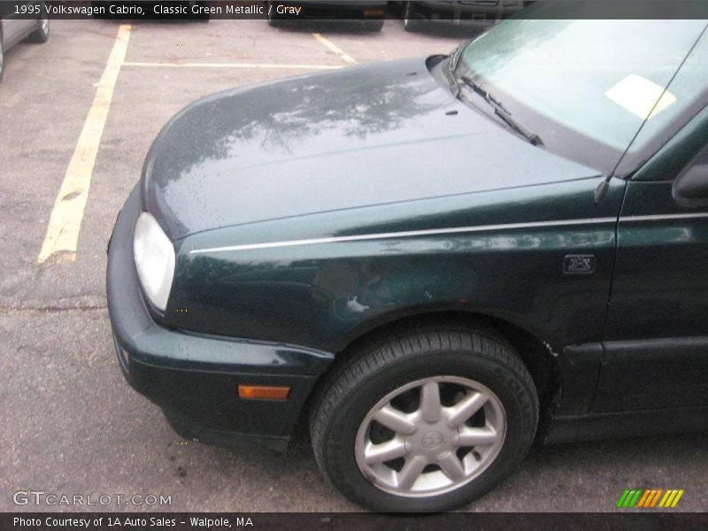 Classic Green Metallic / Gray 1995 Volkswagen Cabrio