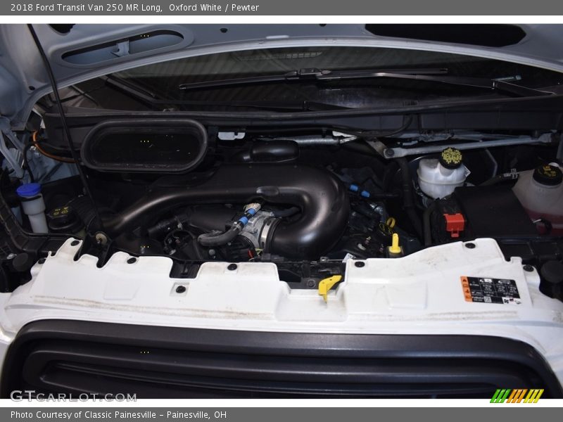 Oxford White / Pewter 2018 Ford Transit Van 250 MR Long