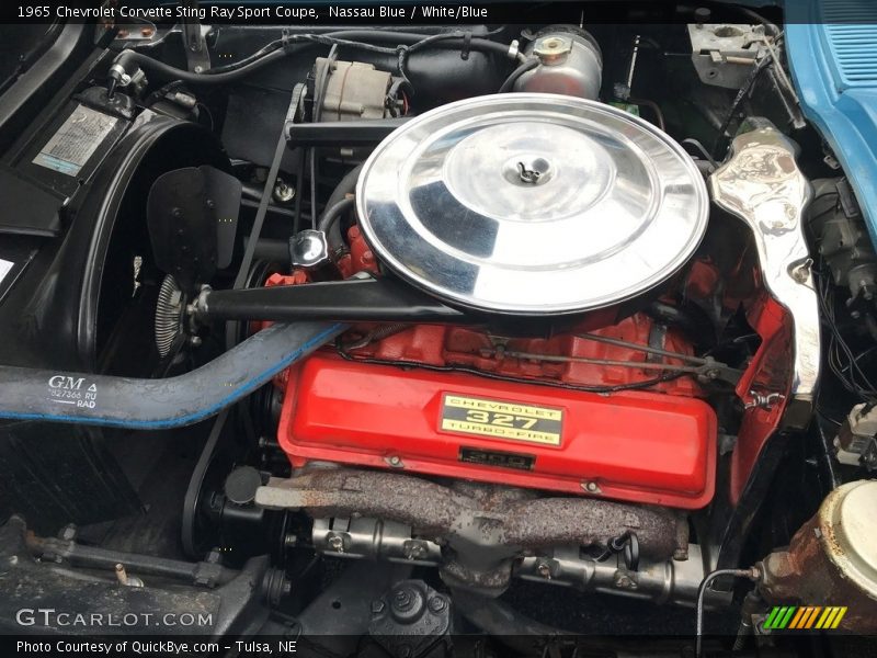  1965 Corvette Sting Ray Sport Coupe Engine - 327 cid 300 hp V8