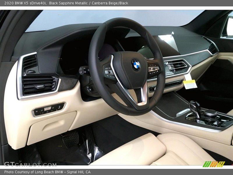 Black Sapphire Metallic / Canberra Beige/Black 2020 BMW X5 sDrive40i