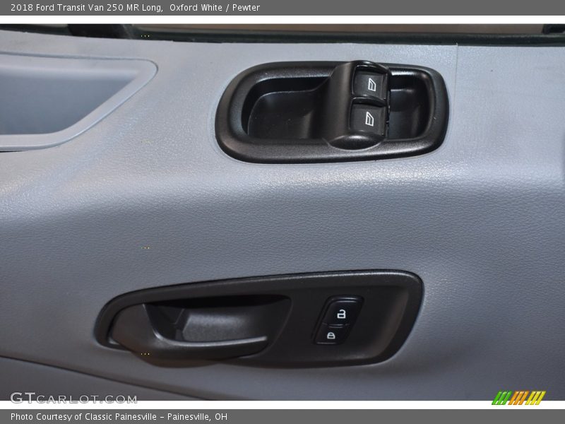 Oxford White / Pewter 2018 Ford Transit Van 250 MR Long