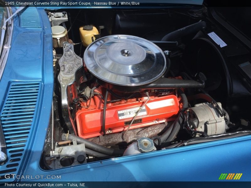  1965 Corvette Sting Ray Sport Coupe Engine - 327 cid 300 hp V8