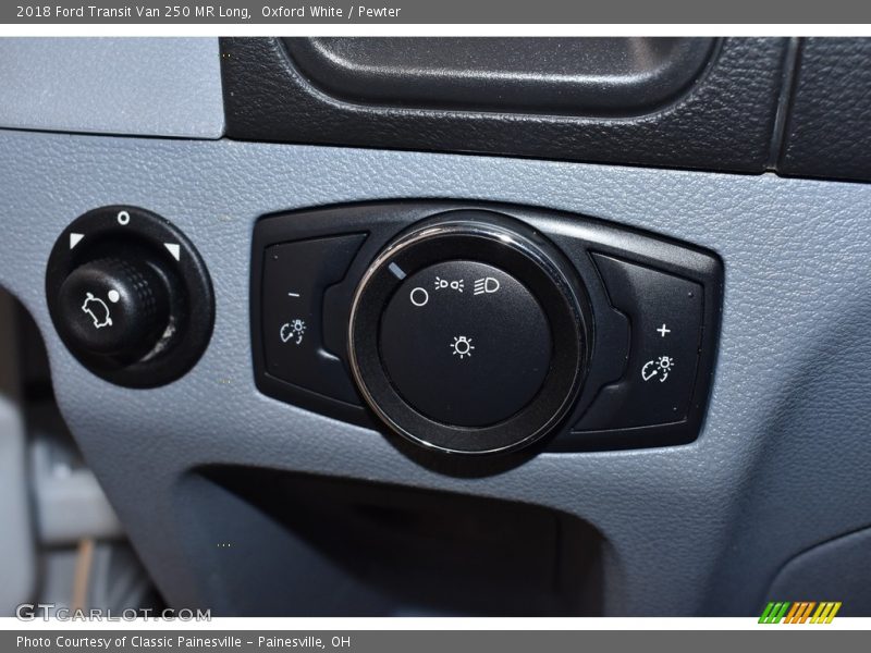 Oxford White / Pewter 2018 Ford Transit Van 250 MR Long