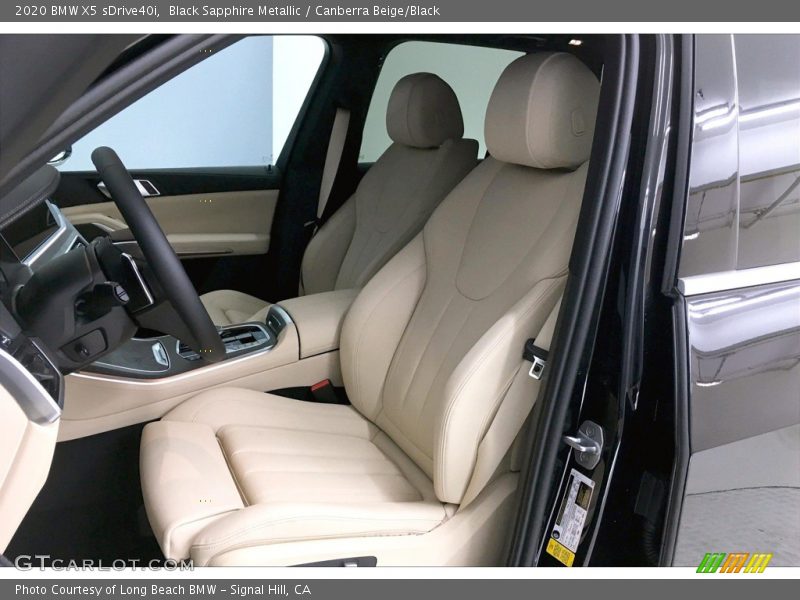 Black Sapphire Metallic / Canberra Beige/Black 2020 BMW X5 sDrive40i