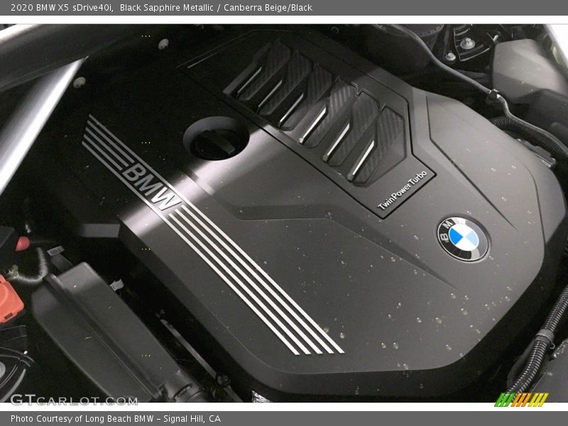 Black Sapphire Metallic / Canberra Beige/Black 2020 BMW X5 sDrive40i