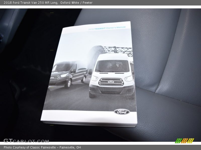 Oxford White / Pewter 2018 Ford Transit Van 250 MR Long