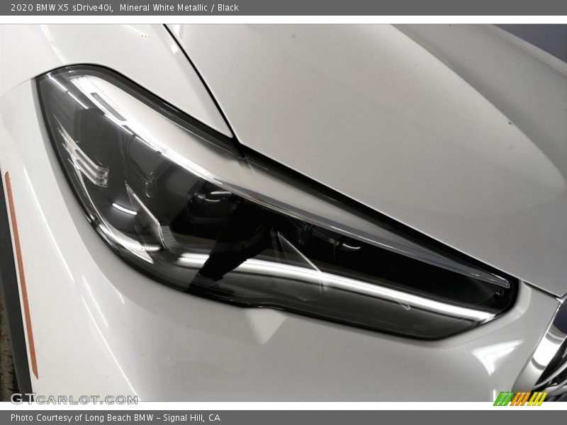 Mineral White Metallic / Black 2020 BMW X5 sDrive40i