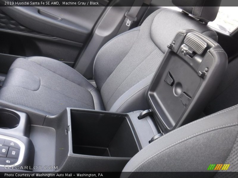 Machine Gray / Black 2019 Hyundai Santa Fe SE AWD